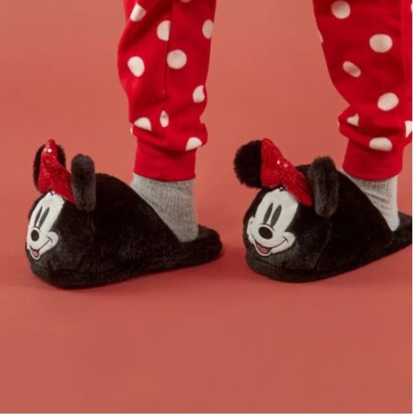 NWOT Disney Minnie Mouse House Slippers Size Medium 6.5-8 - Picture 3 of 9
